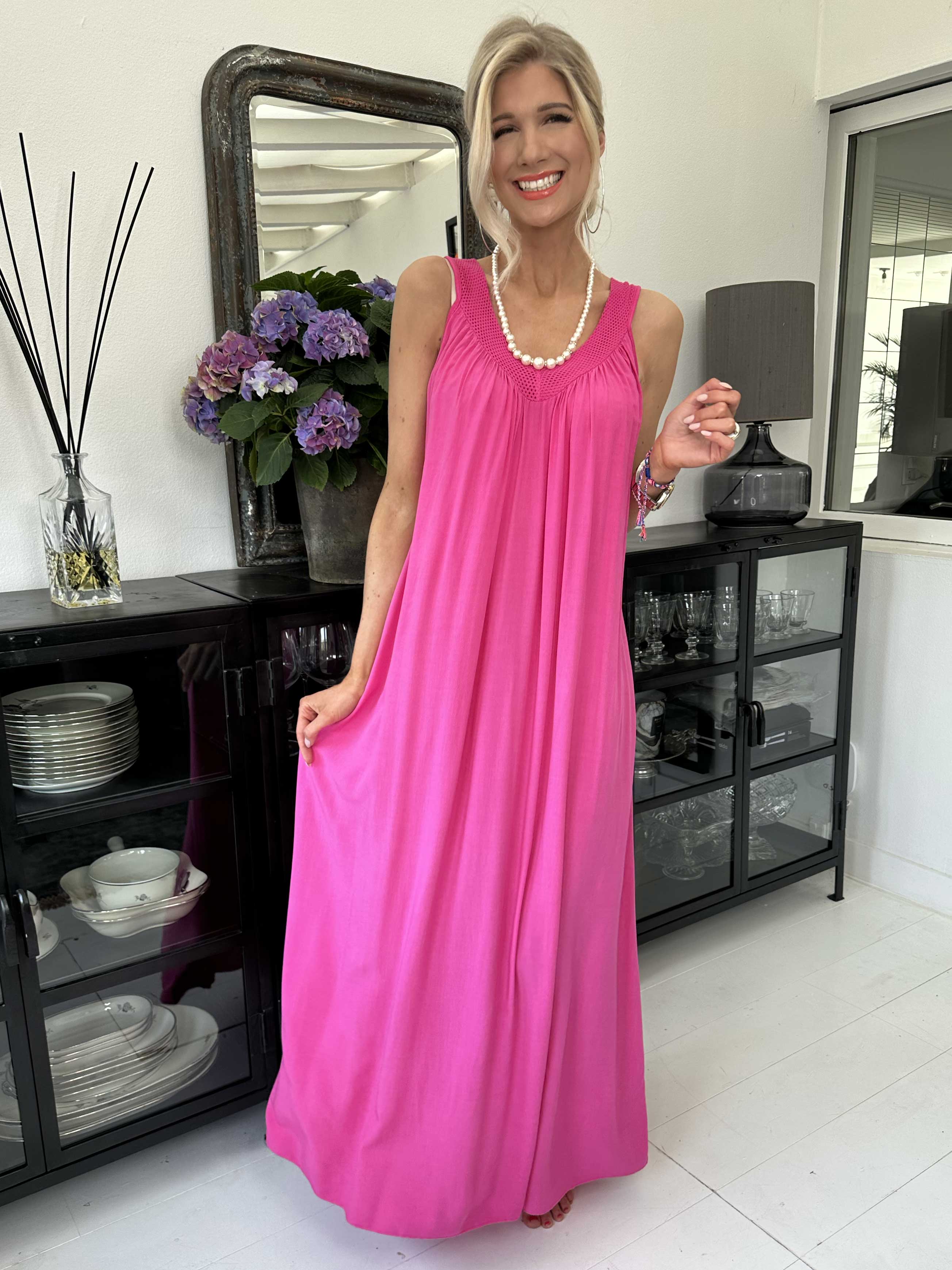 Arizona - Lang sommerkjole med brede stropper